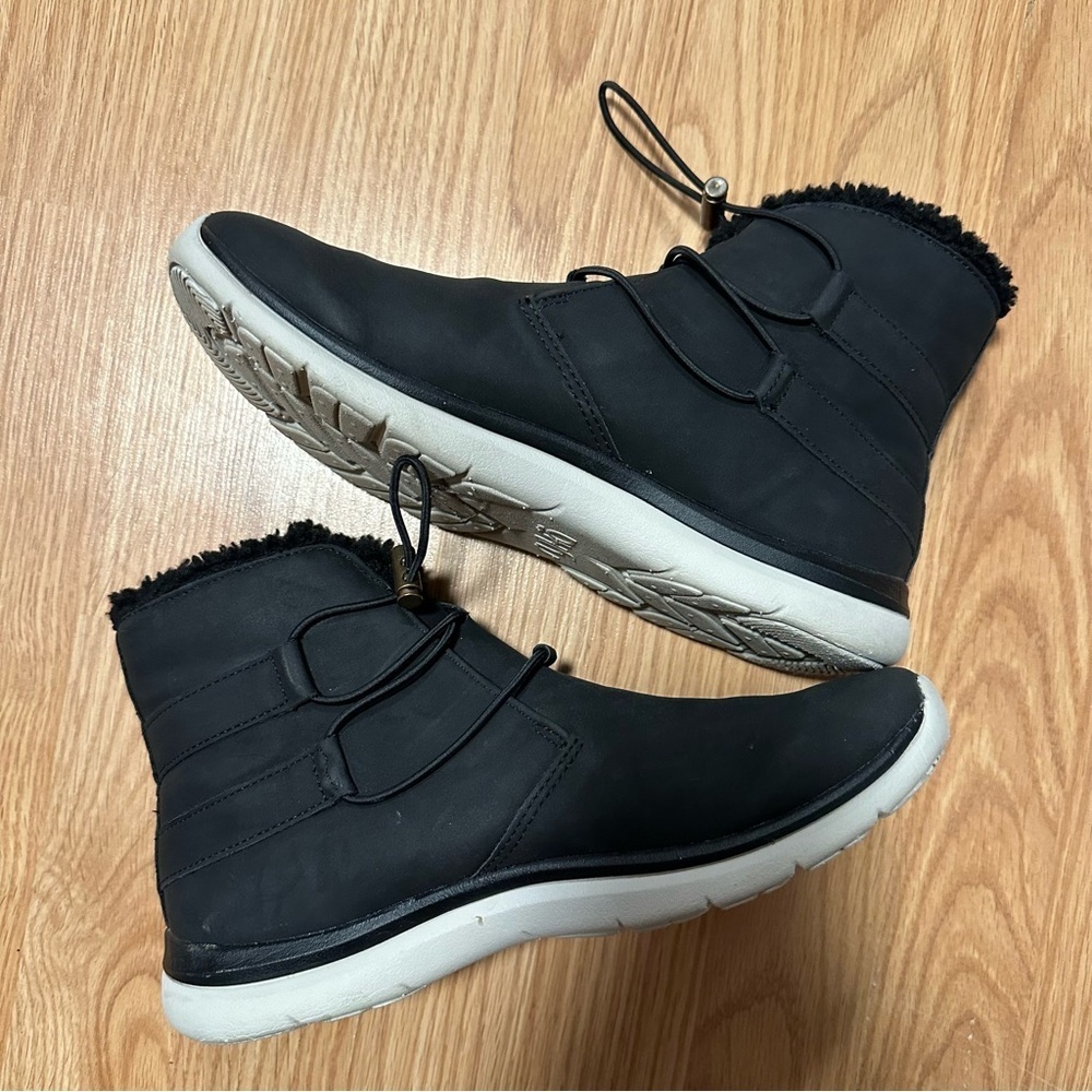 Ryka Evie Exotic Size US 9.5 EU 39.5 Women's Faux Fur Winter Ankle Boots Black - Picture 3 of 9